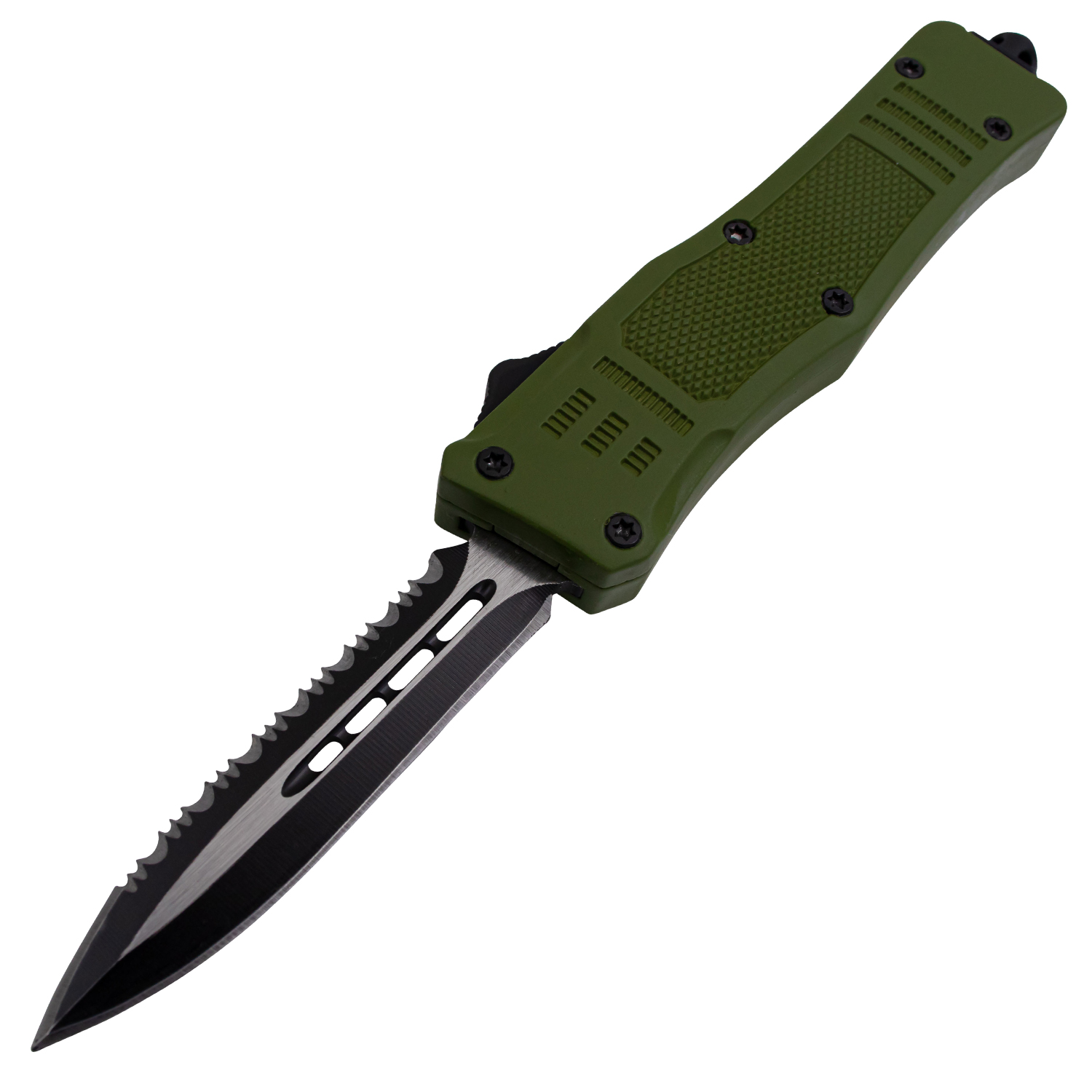 Covert OPS USA OTF Automatic Knife 7 Inch Overall Half Serrated OG